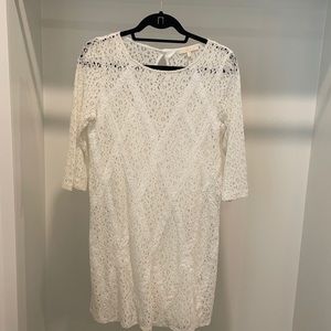 Under Skies White Lace Dress